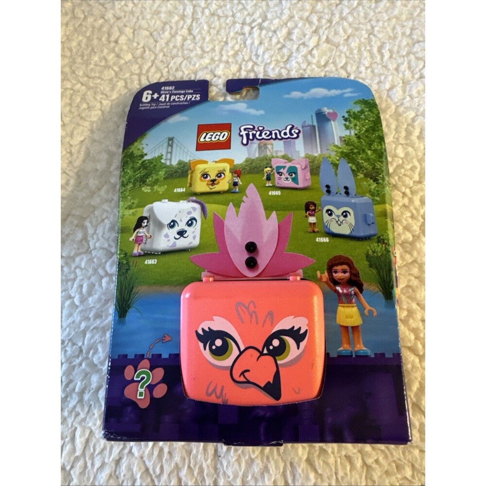LEGO‎ Olivia's Flamingo Cube FRIENDS (41662) NIB New Sealed